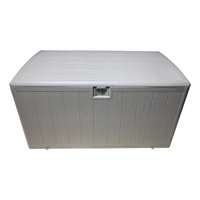 Boîte de rangement extérieure en plastique pour terrasse, jardin, cour, armoire de rangement étanche pour outils de jardinage, casiers de rangement domestiques
