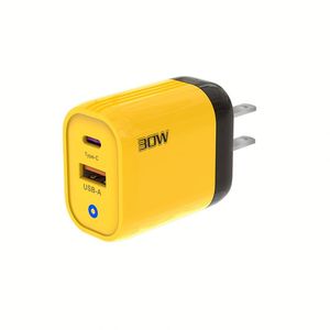 อะแดปเตอร์ติดผนัง EU/US/UK รองรับ PD 30W Type-C+USB ช่องเสียบคู่ พร้อมหน้าจอแสดงผลดิจิตอล LED ได้รับการรับรองมาตรฐาน CE สำหรับชาร์จโทรศัพท์มือถือ แล็ปท็อป และ iPhone 17 - Product Image 3