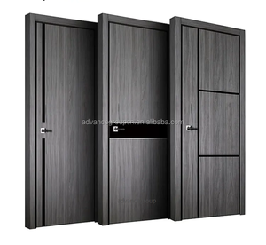 Portes en bois massif HDF de style américain, qualité supérieure, porte en mélamine insonorisée pour les portes intérieures de <span class=keywords><strong>maison</strong></span> - Product Image 1