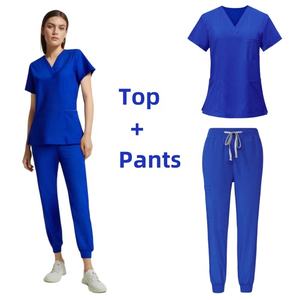 Uniformes hospitaliers de haute qualité pour femmes ensemble de gommages d'allaitement complet sur mesure pour femmes gommage d'allaitement pour le travail - Product Image 4