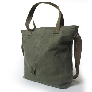 Bolso de lona de 16oz para mujer, bolsa de mano de lona de diseño grande a la moda para mujer, de algodón/personalizado BSCI lavado camuflaje manejado - Product Image 2
