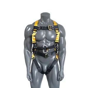 Factory Supply Personal Protective outdoor Equipment Polyester Safety Body Harness with Durable for Work At Height