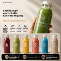 Autocollants personnalisés pour bouteilles de fruits et légumes, étiquettes en cristal, autocollants de transfert pour logo de tasse, autocollants imperméables, résistants à la chaleur, transparents