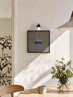 Marco de Fotos Metálico Cuadrado Estilo Bauhaus, Ecológico y Duradero, Marco para Colgar Cuadros de Aleación de Aluminio Plateado Cepillado de Alta Gama