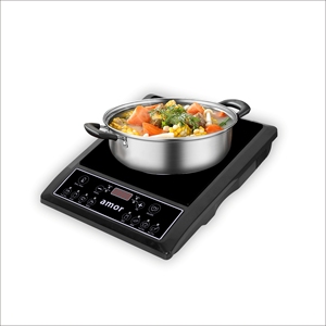 Placa de Inducción Portátil de 2000W, Hornilla Eléctrica Individual con Control Táctil Multifunción y Pantalla LED para el Hogar - Product Image 1