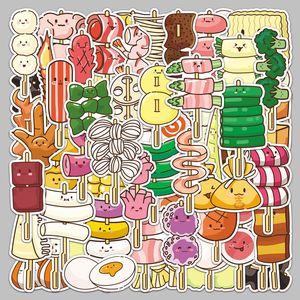 En Existencia, 50 Piezas de Pegatinas de Comida en Brocheta, Oden Original, Cocina de Dibujos Animados, Lindas, Impermeables, Impresas en Offset, Decoración para Diario - Product Image 2