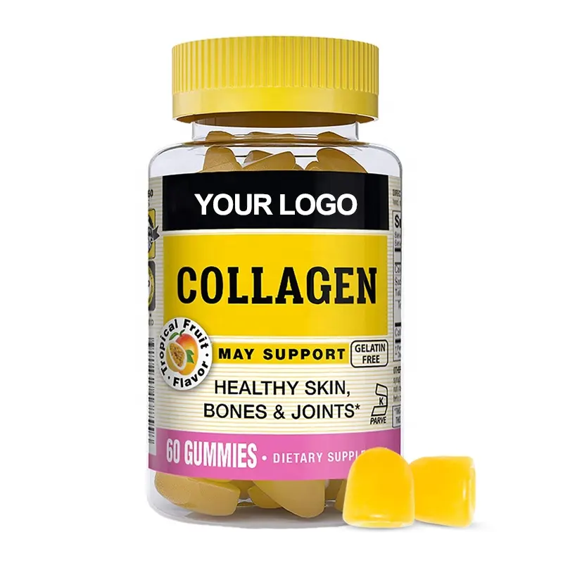 OEM/ODM Biotin Collagen Hair Gummies Supplement Hair Vitamins Bears Pectin Nail Skin Hair gummies collagen