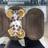 Bol à bougie en bois, récipient pour bougie d'aromathérapie