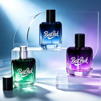 Flacon de parfum vide de luxe en verre 30ml 50ml 100ml avec pompe pulvérisatrice, emballage cosmétique avec boîte cadeau
