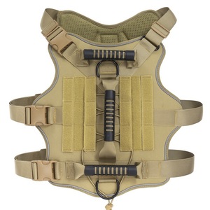 Tactical Vest Dog <b>Harness</b> Heavy Duty Training <b>No</b>-<b>Pull</b> K9 Vest Handle Molle System for Large Dogs - Product Image 2