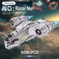 Bebricks 21023 jilet Crest yığını blok yıldız planı savaşları uçak uzay gemisi modeli kitleri Ucs Starship yapı modeli