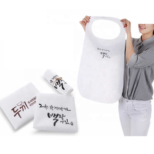 Bavoir jetable non tissé avec manches, personnalisé, pas cher, prix d'usine en chine - Product Image 2