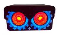 Projecteur LED COB RGB à 2 Yeux, Effet Stroboscopique et Wash, Lumière Matricielle DMX 2*50W pour Scène, Club, DJ, Discothèque, Fête, Mariage