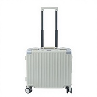 Maleta con Ruedas Giratorias de Aluminio de 18 y 20 Pulgadas, Unisex, con Candado TSA, Ruedas Silenciosas, Puerto de Carga USB, Carcasa Rígida, 4 Ruedas
