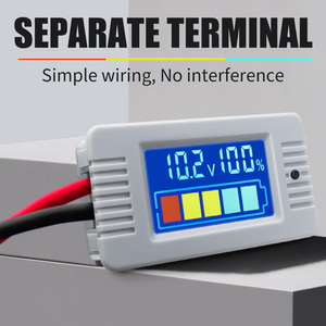 <span class=keywords><strong>Voltmètre</strong></span> numérique Peacefair 12V avec écran LCD, testeur de batterie au lithium, moniteur de batterie Li-ion - Product Image 3