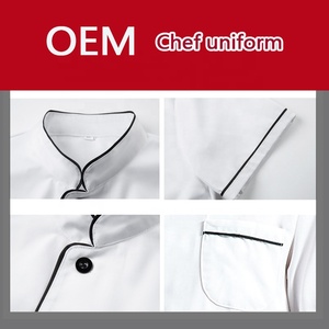 Chaqueta <span class=keywords><strong>de</strong></span> Chef para Catering, <span class=keywords><strong>Ropa</strong></span> <span class=keywords><strong>de</strong></span> Trabajo, <span class=keywords><strong>Ropa</strong></span> <span class=keywords><strong>de</strong></span> Verano <span class=keywords><strong>de</strong></span> Manga Corta para Hombre, <span class=keywords><strong>Ropa</strong></span> <span class=keywords><strong>de</strong></span> Chef para <span class=keywords><strong>Hotel</strong></span>, Restaurante, Cantina, Repostería y Cocina - Product Image 2