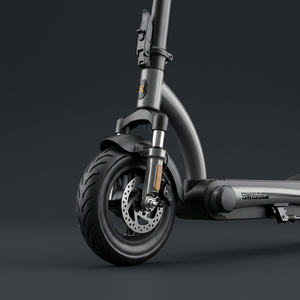 Trottinette électrique pour adultes HIKERBOY <span class=keywords><strong>Foxtrot</strong></span> Plus Grey, moteur 500W, vitesse maximale de 25 km/h, double suspension, trottinette électrique pliable amovible - Product Image 6