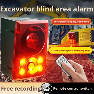 Alarme de <span class=keywords><strong>détecteur</strong></span> infrarouge à son et lumière <span class=keywords><strong>solaire</strong></span> pour camion OLIVER, compatible <span class=keywords><strong>avec</strong></span> les grues et excavatrices, capteur d'angle mort - Product Image 2