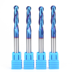 CNC-Holz-Vollhartmetall-Schaft fräser <span class=keywords><strong>2</strong></span> Nuten Kugel nasen ende Mill2 Flötenkugel-Schaft fräser CNC-Bit werkzeug für Holz - Product Image 2