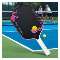 Nouvelles Raquettes de Pickleball 2026 Série Léopard en Fibre de Carbone T700 Thermoformée de 16 mm avec Noyau en Nid d'Abeille PP Absorbant les Chocs
