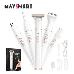 <span class=keywords><strong>Depiladora</strong></span> eléctrica inalámbrica recargable para mujer, limpieza facial, pelo seco y mojado avanzado - Product Image 1