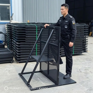 Barrera Plegable de Fácil Montaje <span class=keywords><strong>Mojo</strong></span>, Barricada Ligera de 18 kg, Barrera Apilable para Control de Multitudes, para Seguridad en Festivales de Música - Product Image 1