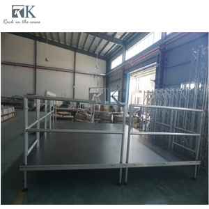 Good Quality Easy Install Outdoor Portable Stage Aluminum Portable 4-leg Stage for Concert Show Wedding Stage Mobile Stages - Product Image 3