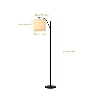 Best Seller Lights Modern Personality Creative Sofa Bedroom Decorative Led Lamp Floor With Beige Linen Lamp Shade