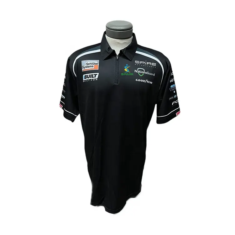 Sublimação personalizada Personalizado Racing Teamwear Motocicleta Uniforme Pit Crew Shirt F1 Polo
