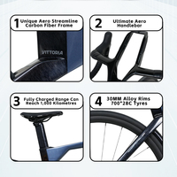 VITTORIA ER7 Aero Aerodinamik Entegre Karbon Kadrolu 700C Disk Frenli Yol Bisikleti Karbon Fiber Bisiklet