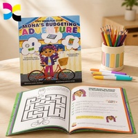 Livre de coloriage pour enfants avec impression personnalisée, autocollants de dessins animés, papier offset écologique recyclable, livre de dessin pour enfants