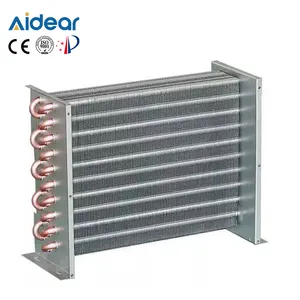 Aidear kompresor sirip tabung bergelombang industri kustom sumber daya Air pendingin udara penukar panas