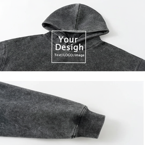 เสื้อกันหนาวมีฮู้ดแนวสตรีทซักกรดเสื้อสเวตเชิ้ตมีฮู้ดทรงหลวมซัก - Product Image 1