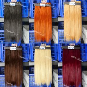 ספק צרורות תוספות שיער וייטנאמי בורמזי מתולתל צבעוני בהתאמה אישית, ג'ינג'י שחור חום בלונד אדום, צרורות תוספות שיער אנושי - Product Image 4