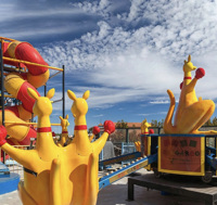 Manèges de saut Kangourou pour parcs d'attractions, fêtes foraines et parcs à thème, équipement de divertissement