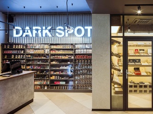 Tùy Chỉnh Hiện Đại LED Chiếu Sáng Khói Cửa Hàng Nội Thất Thiết Kế Lịch Thi Đấu Thuốc Lá Tường Hiển Thị Kệ Showcase - Product Image 3