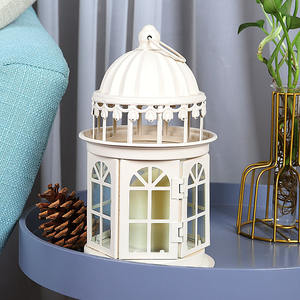 Vintage Handmade Iron <strong>Candle</strong> Holder-Large Floor Standing <strong>Lantern</strong> for Garden Outdoor Wedding Decor - Product Image 6