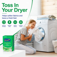 Dr. easy OEM – Lingettes assouplissantes écologiques 4-en-1 à base de plantes et de minéraux pour le linge, parfum lavande, réduisent les odeurs