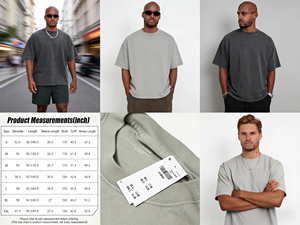 T-shirt surdimensionné à imprimé lettres, coton premium, broderie personnalisée lourde, t-shirt vierge pour hommes, directement <span class=keywords><strong>de</strong></span> l'usine <span class=keywords><strong>de</strong></span> vêtements - Product Image 6