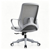 Chaise de bureau moderne en maille, chaise de conférence, chaise de bureau ergonomique à dossier moyen pour ordinateur et personnel