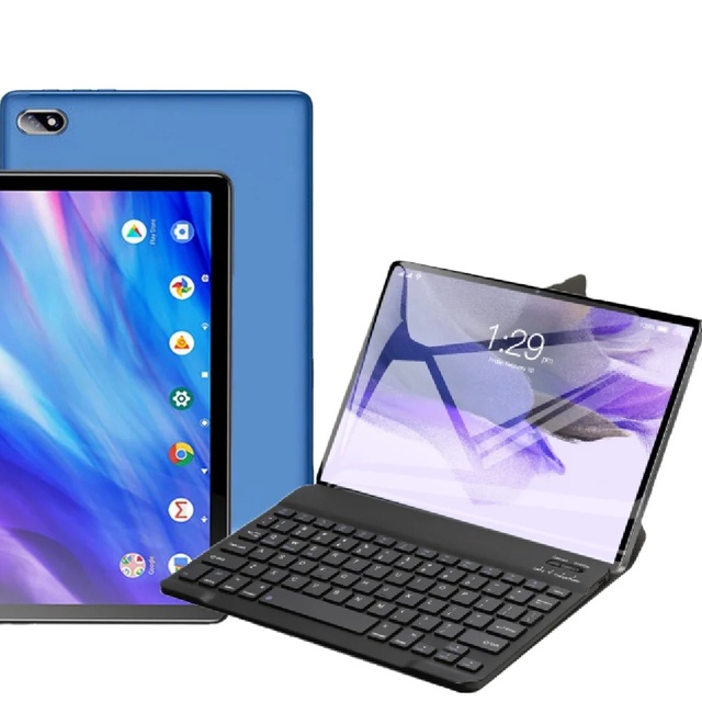 New Practical Tablet Android 13 8GB+512GB Laptop Tablet Wi-Fi/GSM Complimentary Keyboard Mouse Case Professional Use 1-Year