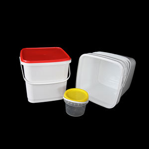 Fornecedor Venda quente 1l 3l 5l 10l 15l 20l 25l 1-5 Galão Quadrado Balde De Plástico Com Tampas De Alça - Product Image 3