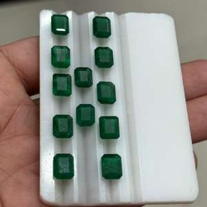 Esmeralda Natural de Zambia, Corte Esmeralda Suelto, 7x9 mm, Tamaño Calibrado, Lote en Venta para Joyería y Otros Usos, Esmeralda de Zambia al por Mayor - Product Image 2