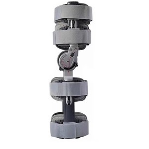Genouillère réglable grise de qualité supérieure avec doublure en mousse douce et confortable et fermeture Velcro réglable. - Product Image 3