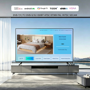 Téléviseur intelligent Android 4K à écran plein, WiFi HDR QLED UHD, DVB T2, TV LED de 24, 32, 43, 50, 55, 65, 70, 75, 85, 100, 110 pouces, TV pour hôtel - Product Image 1