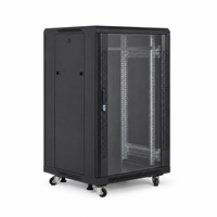 Armoire réseau sur pied 18U 1000x600x600mm, rack de serveur 19 pouces pour commutateur, routeur, panneau de brassage et équipement de télécommunications