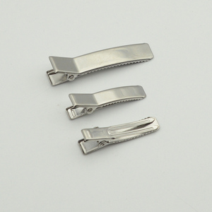 3.5cm 5cm 304 acier inoxydable Double broches Rectangle métal pinces crocodiles plaine épingle à <span class=keywords><strong>cheveux</strong></span> Barrettes pour bricolage accessoires - Product Image 3