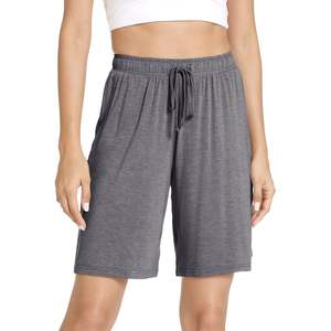 Pantalones Cortos de Pijama Personalizados para Mujer, Pantalones Cortos de Pijama de Bambú y Algodón, Pantalones Cortos de Verano Suaves para Dormir con Bolsillos, Conjuntos de Ropa de Dormir para Mujer - Product Image 1