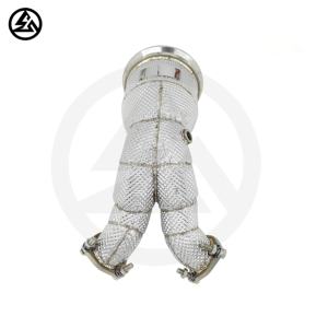 Tubo <span class=keywords><strong>de</strong></span> escape <span class=keywords><strong>de</strong></span> acero inoxidable CSZ Sport para Cat Catted Downpipe para Audi SQ5 FY 3,0 T 2017-2020 Tuning sistema <span class=keywords><strong>de</strong></span> escape Header Heat Wrap - Product Image 3
