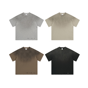 Camiseta Vintage con gráfico personalizado para hombre, diseño lavado en blanco de algodón pesado de gran tamaño - Product Image 2